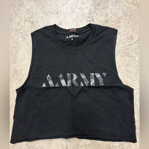 AARMY Black Sleeveless Top‎